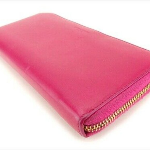 Auth Saint Laurent Long Wallet Pink leather Woman - Picture 10 of 10